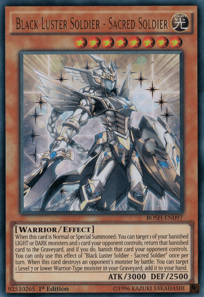 Black Luster Soldier - Sacred Soldier [BOSH-EN097] Ultra Rare - Josh's Cards
