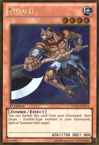 Mezuki [PGLD-EN073] Gold Rare - Josh's Cards