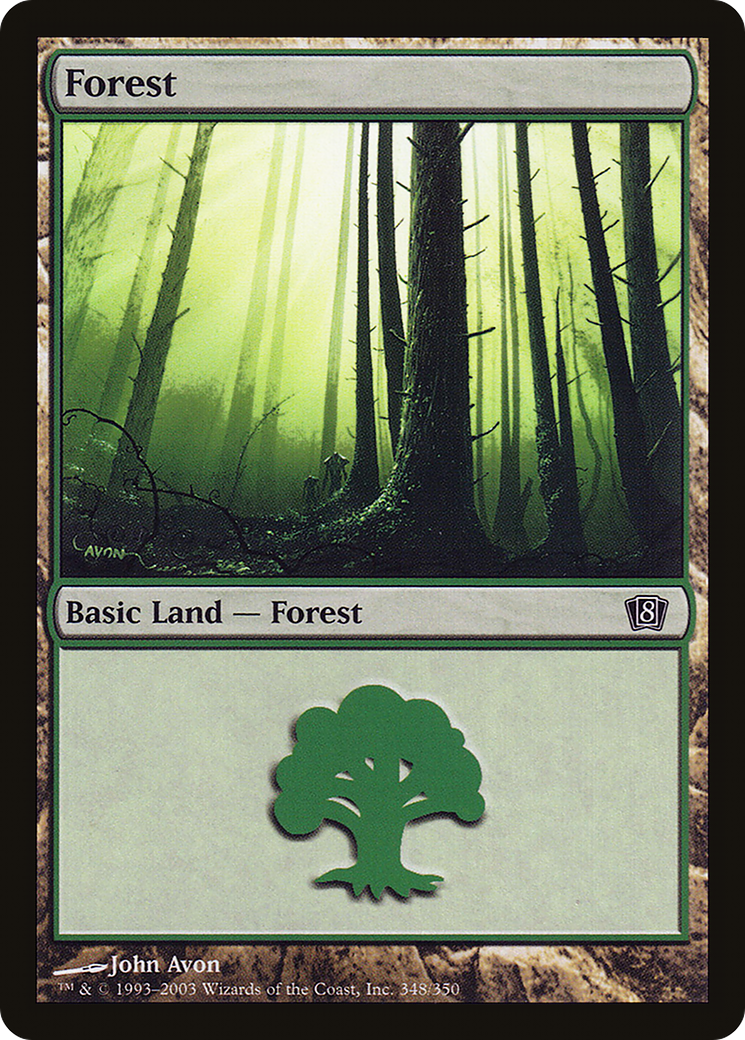 Forest (348) [Eighth Edition] Foil