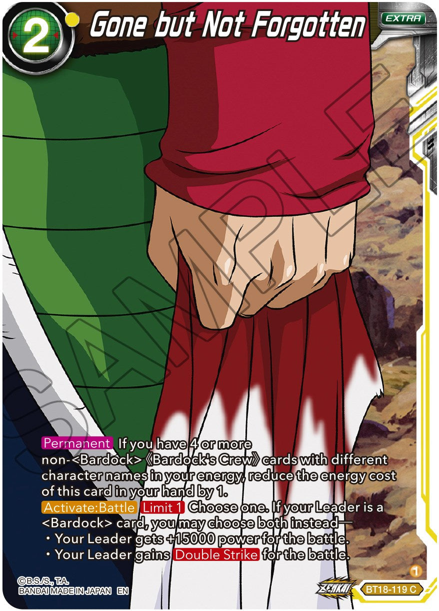Gone but Not Forgotten (BT18-119) [Dawn of the Z-Legends] Parallel Foil