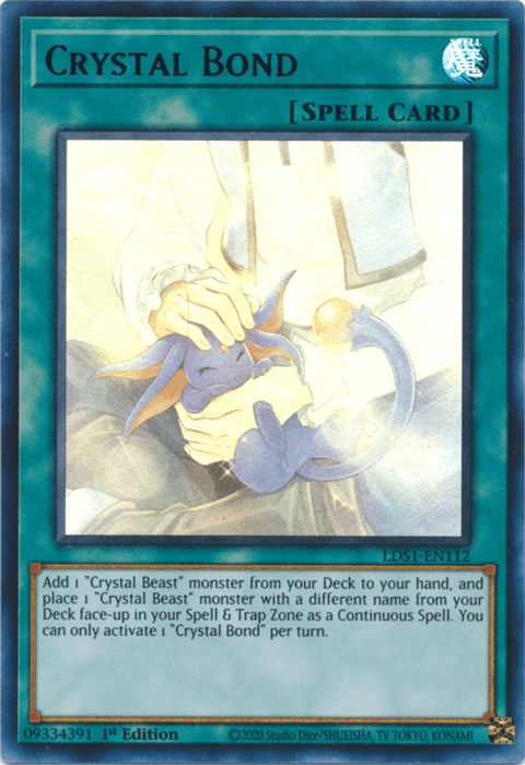 Crystal Bond (Green) [LDS1-EN112] Ultra Rare - Josh's Cards