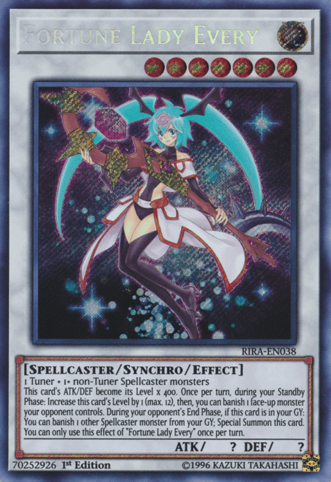 Fortune Lady Every [RIRA-EN038] Secret Rare - Josh's Cards