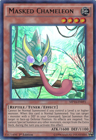 Masked Chameleon [MP14-EN091] Ultra Rare - Josh's Cards