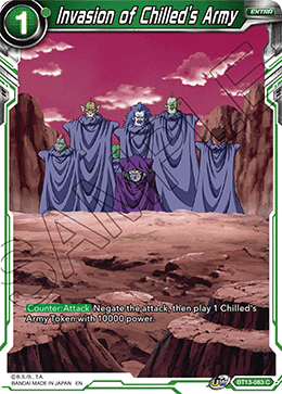 Invasion of Chilled's Army (Common) (BT13-083) [Supreme Rivalry] Parallel Foil
