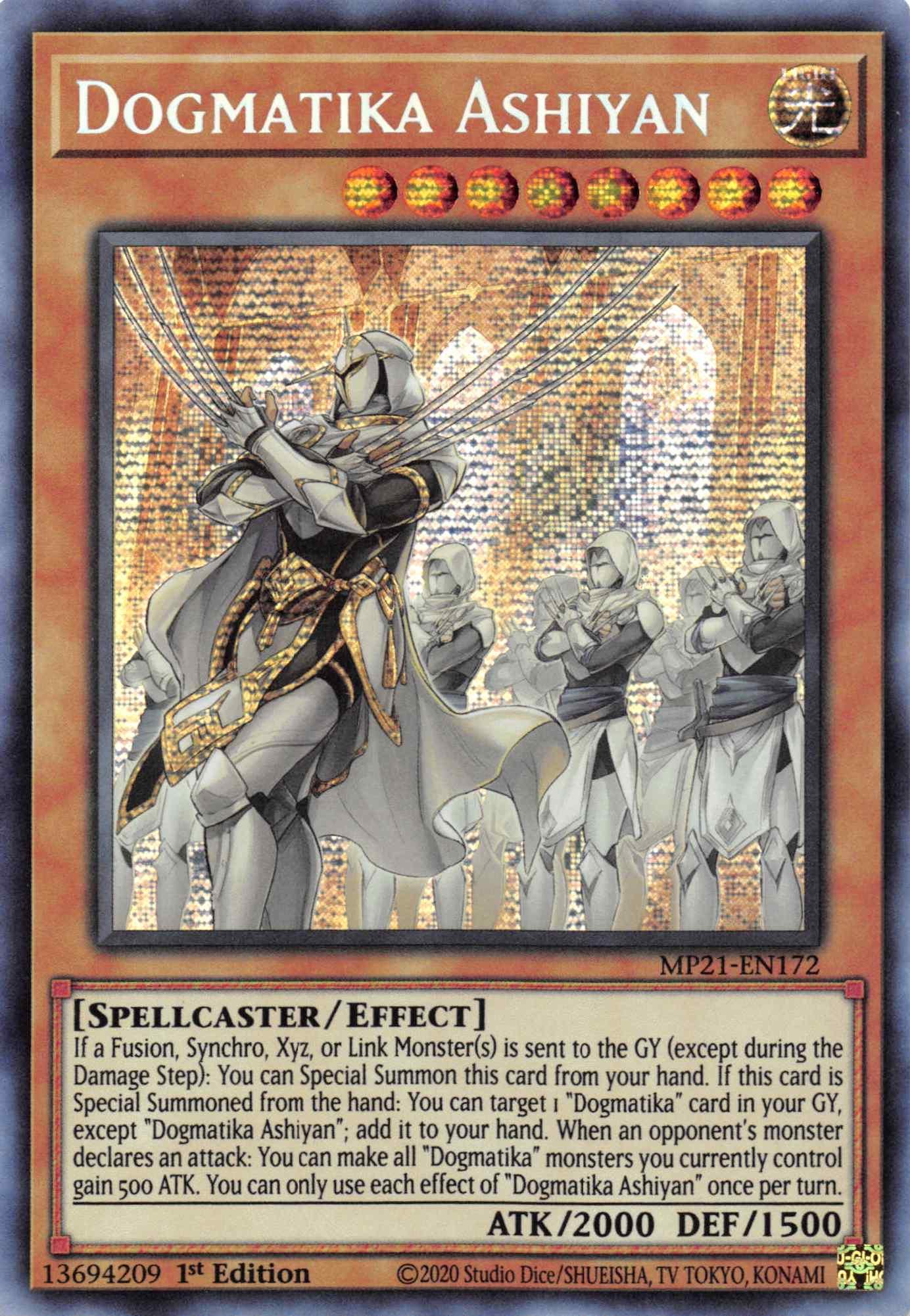 Dogmatika Ashiyan [MP21-EN172] Prismatic Secret Rare - Josh's Cards
