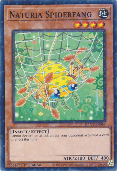 Naturia Spiderfang (Duel Terminal) [HAC1-EN098] Common - Josh's Cards