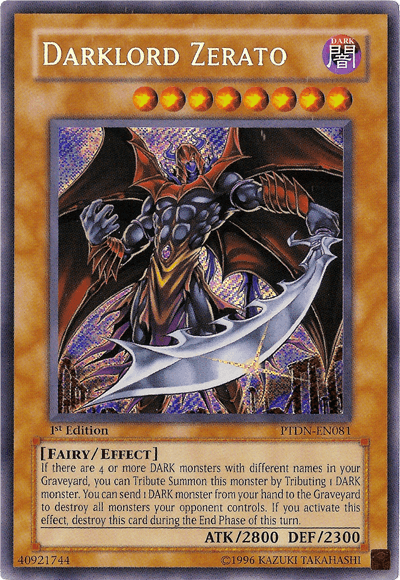 Darklord Zerato [PTDN-EN081] Secret Rare - Josh's Cards