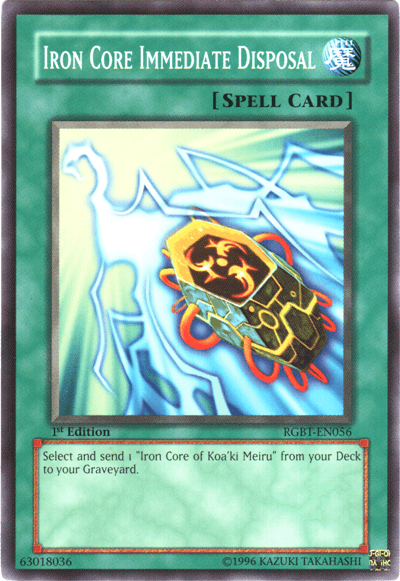 Iron Core Immediate Disposal [RGBT-EN056] Common - Josh's Cards