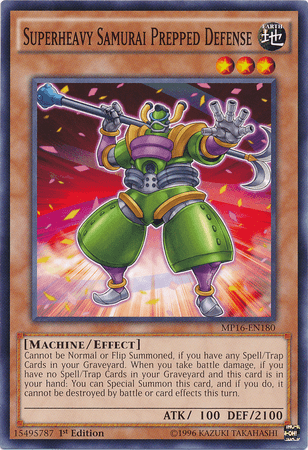 Superheavy Samurai Prepped Defense [MP16-EN180] Common - Josh's Cards