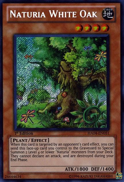 Naturia White Oak [HA04-EN051] Secret Rare - Josh's Cards
