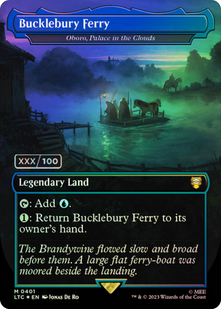 Oboro, Palace in the Clouds (LTC-401) - Tales of Middle-earth Commander / Bucklebury Ferry (Borderless) Foil