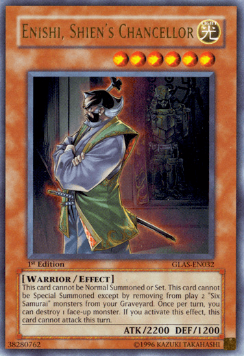 Enishi, Shien's Chancellor [GLAS-EN032] Ultra Rare - Josh's Cards