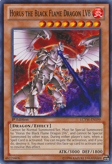 Horus the Black Flame Dragon LV8 [LCYW-EN199] Common - Josh's Cards
