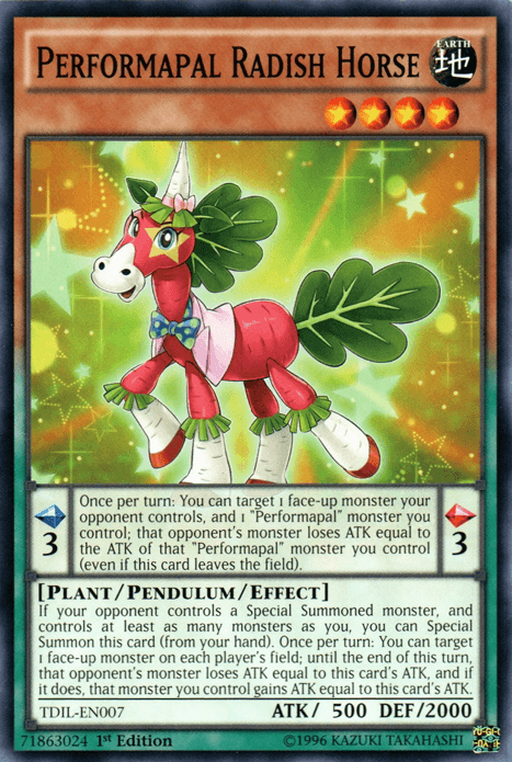 Performapal Radish Horse [TDIL-EN007] Common - Josh's Cards