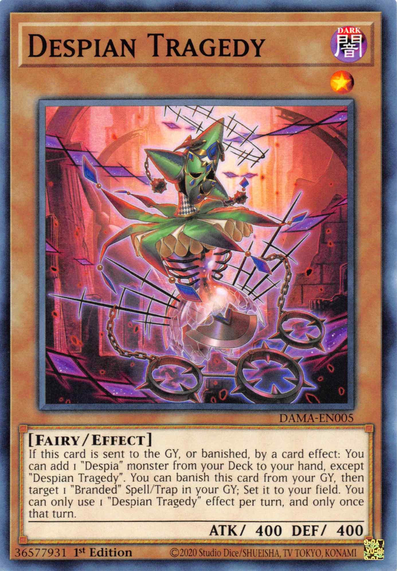 Despian Tragedy [DAMA-EN005] Common - Josh's Cards