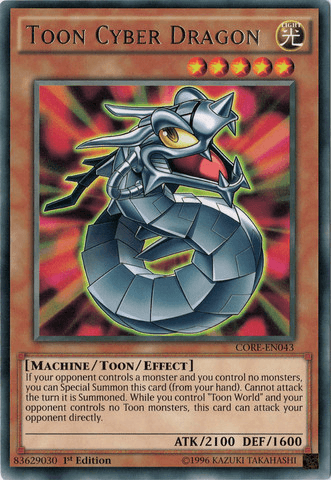 Toon Cyber Dragon [CORE-EN043] Rare - Josh's Cards