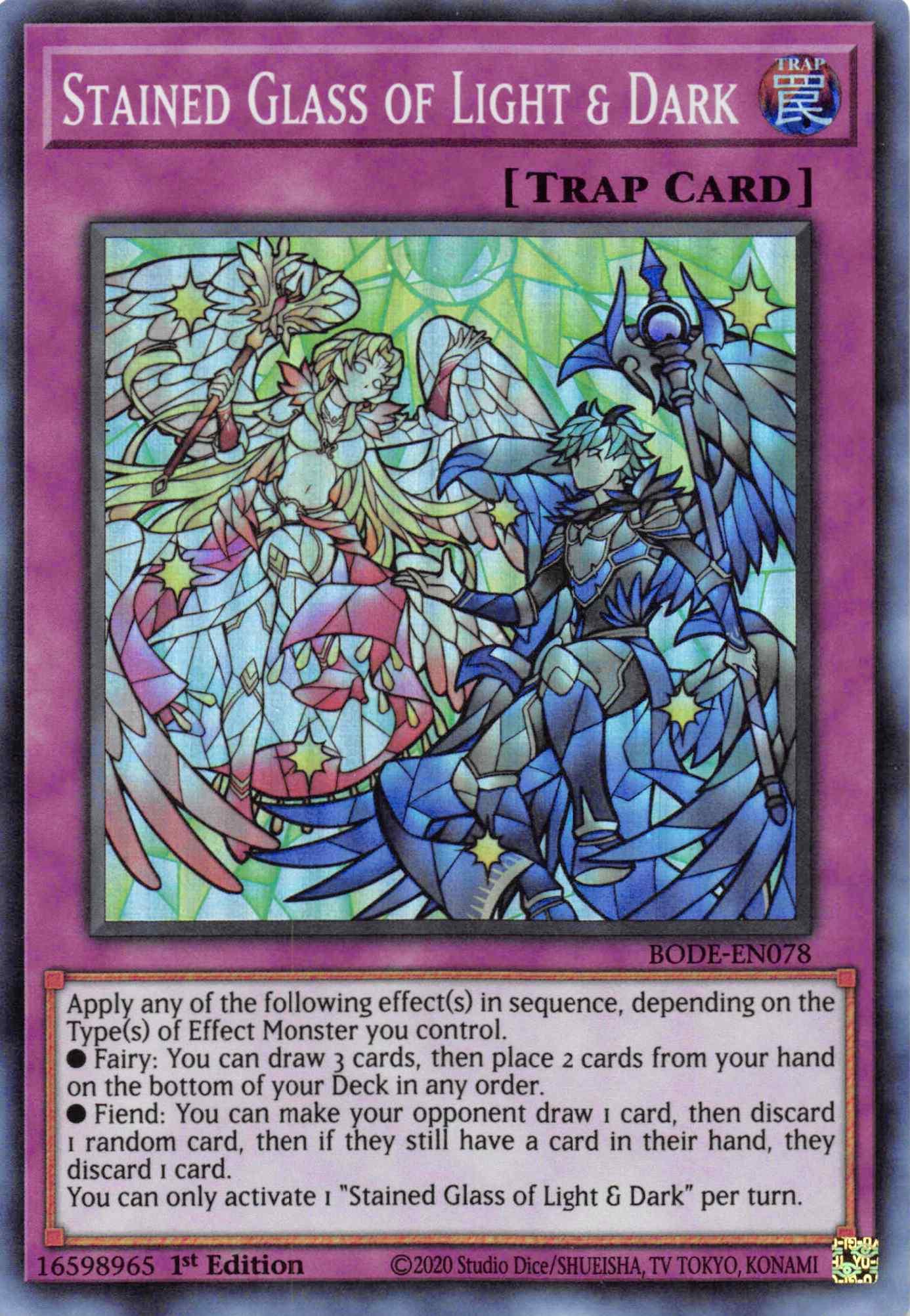 Stained Glass of Light and Dark [BODE-EN078] Super Rare - Josh's Cards