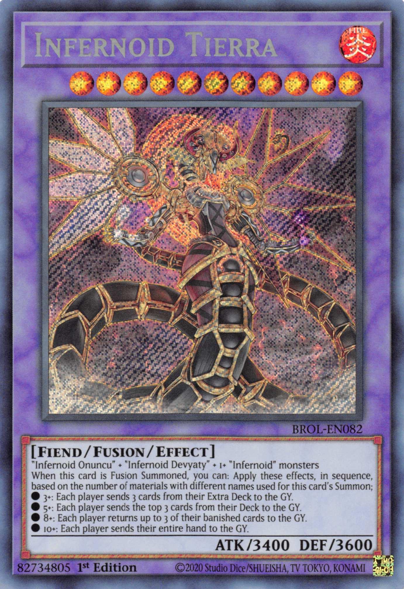 Infernoid Tierra [BROL-EN082] Secret Rare - Josh's Cards