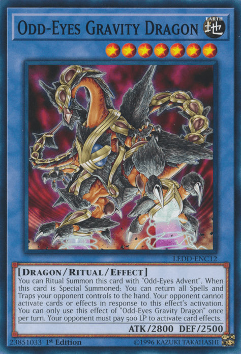 Odd-Eyes Gravity Dragon [LEDD-ENC12] Common - Josh's Cards