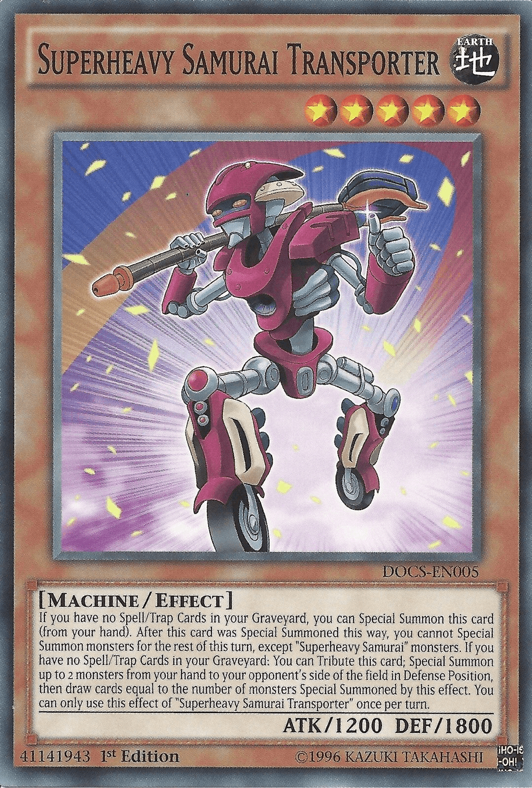 Superheavy Samurai Transporter [DOCS-EN005] Common - Josh's Cards