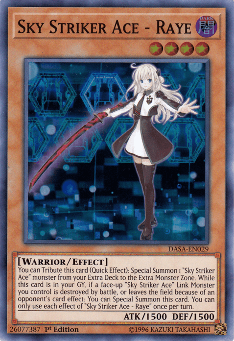 Sky Striker Ace - Raye [DASA-EN029] Super Rare - Josh's Cards