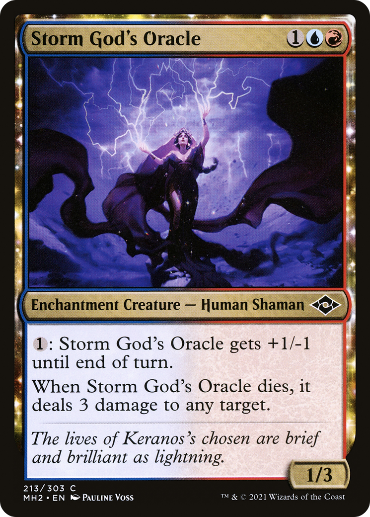 Storm God's Oracle (MH2-213) - Modern Horizons 2: (enchantment)