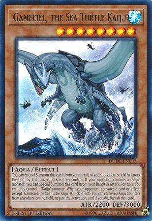Gameciel, the Sea Turtle Kaiju [DUDE-EN037] Ultra Rare - Josh's Cards