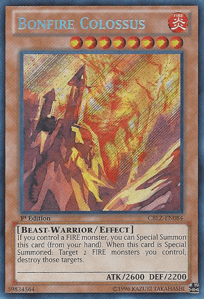 Bonfire Colossus [CBLZ-EN084] Secret Rare - Josh's Cards