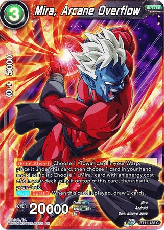 Mira, Arcane Overflow (BT11-138) [Vermilion Bloodline 2nd Edition] Parallel Foil