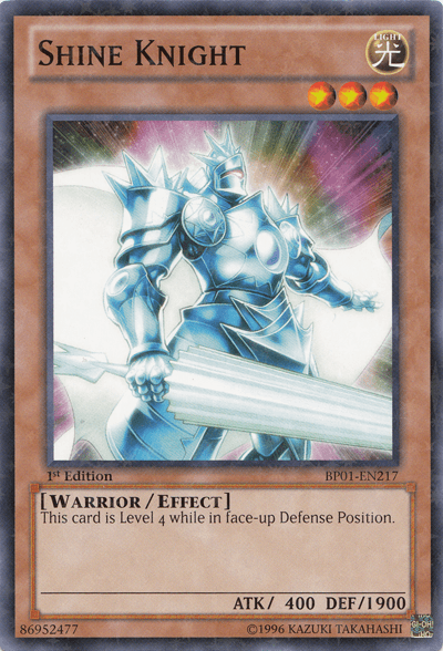 Shine Knight [BP01-EN217] Starfoil Rare - Josh's Cards