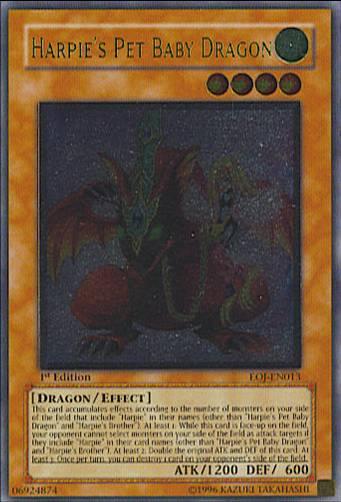 Harpie's Pet Baby Dragon [EOJ-EN013] Ultimate Rare - Josh's Cards
