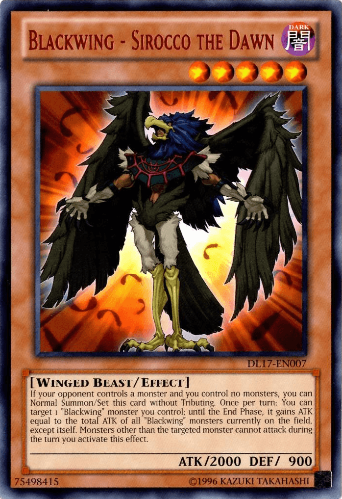 Blackwing - Sirocco the Dawn (Red) [DL17-EN007] Rare - Josh's Cards