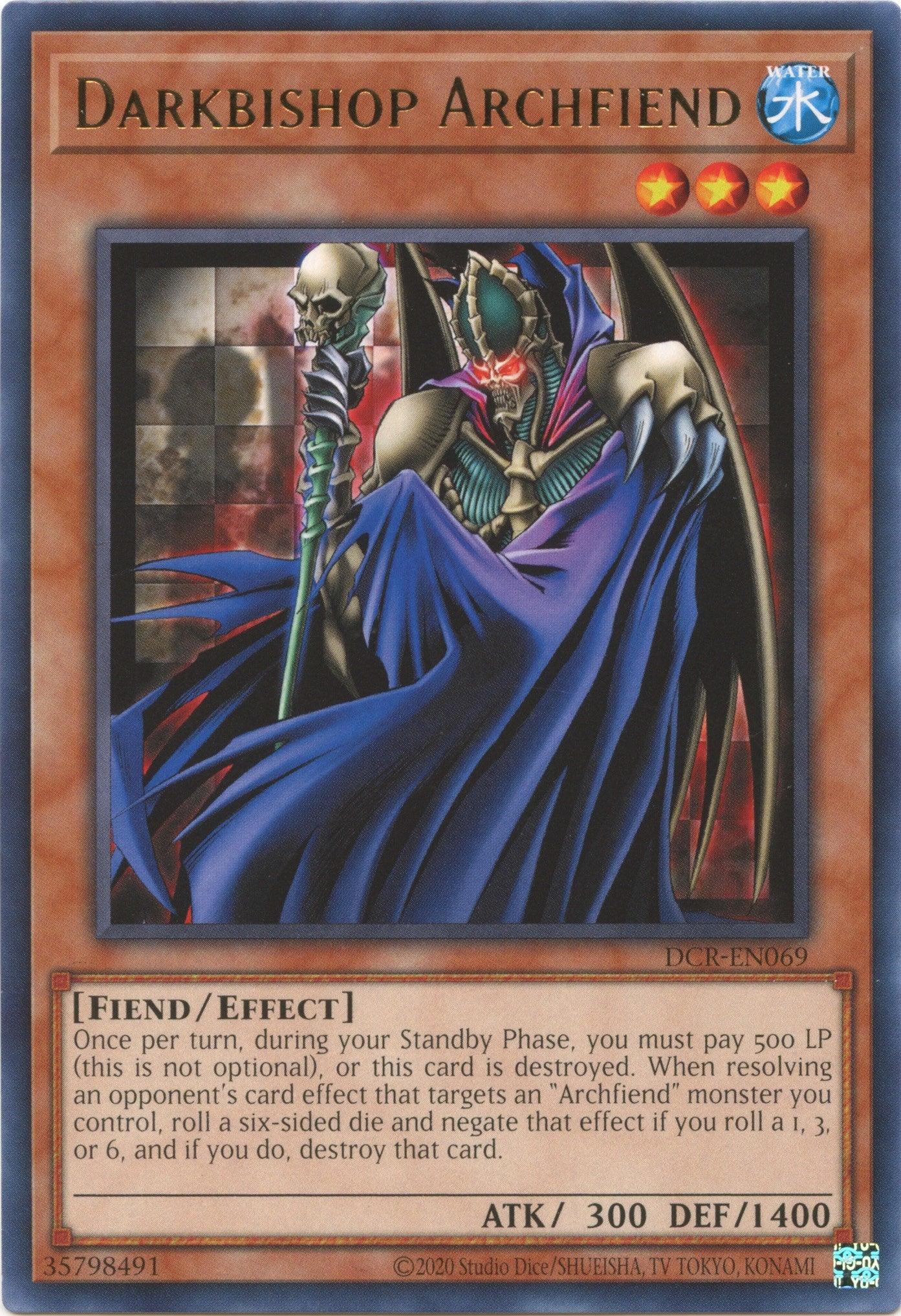 Darkbishop Archfiend (25th Anniversary) [DCR-EN069] Rare - Josh's Cards