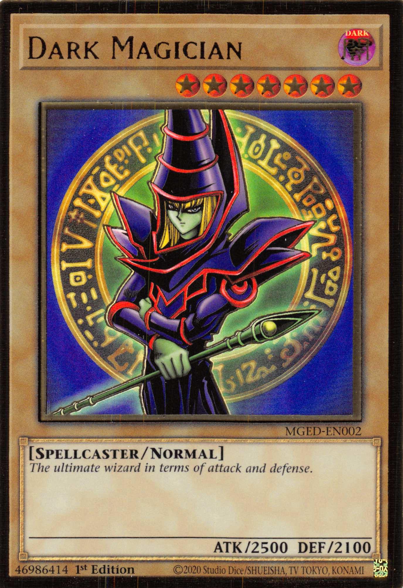 Dark Magician (Alternate Art) [MGED-EN002] Gold Rare - Josh's Cards