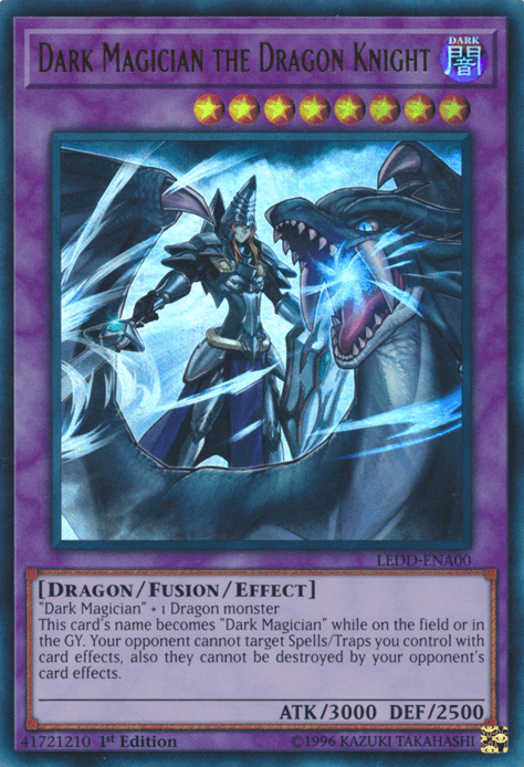 Dark Magician the Dragon Knight [LEDD-ENA00] Ultra Rare - Josh's Cards