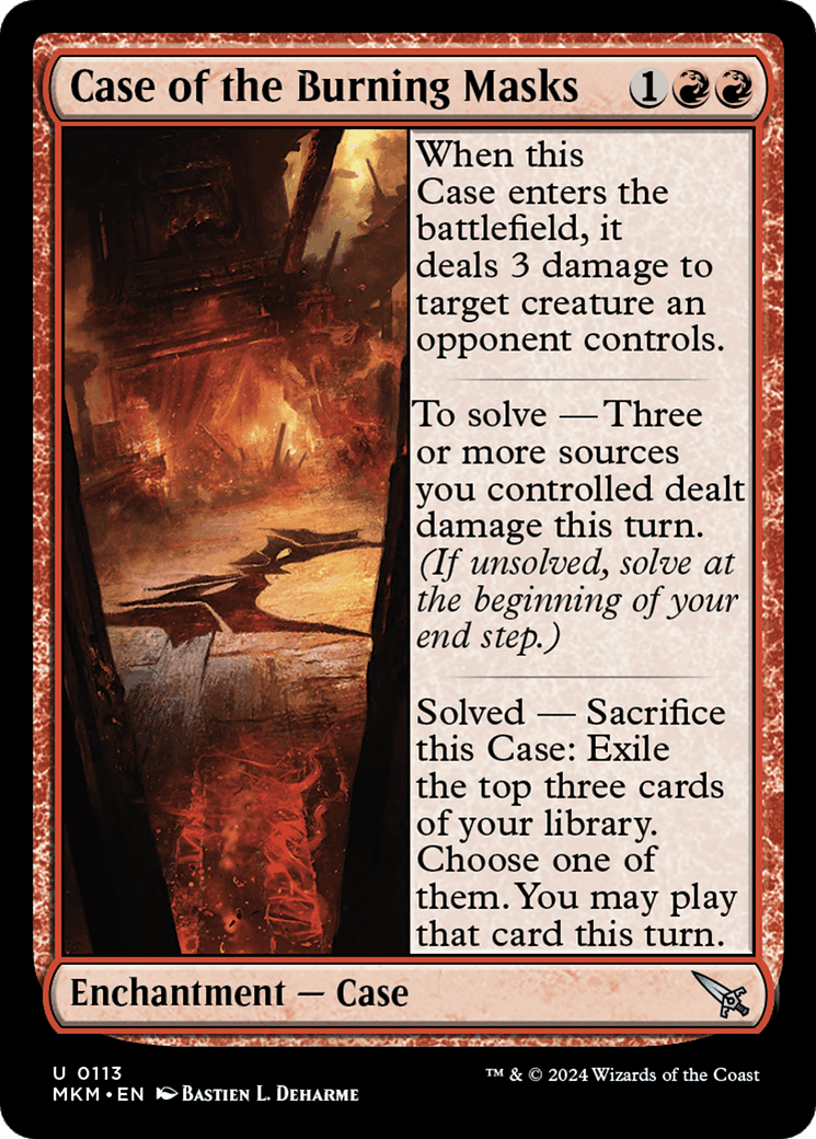 Case of the Burning Masks [Murders at Karlov Manor] - Josh's Cards