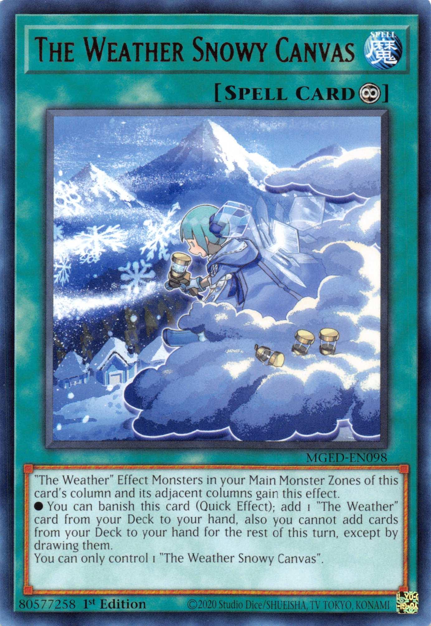 The Weather Snowy Canvas [MGED-EN098] Rare - Josh's Cards