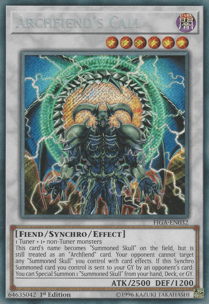 Archfiend's Call [FIGA-EN032] Secret Rare - Josh's Cards