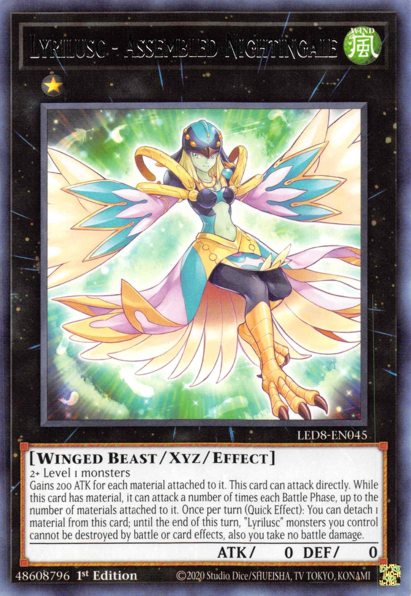 Lyrilusc - Assembled Nightingale [LED8-EN045] Rare - Josh's Cards