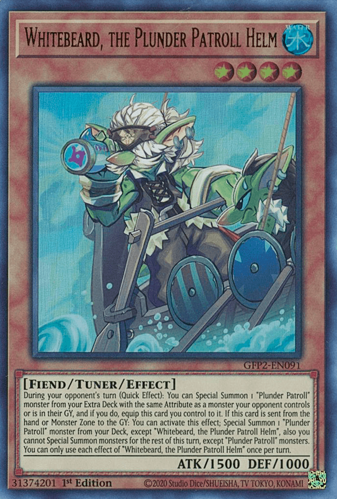 Whitebeard, the Plunder Patroll Helm [GFP2-EN091] Ultra Rare - Josh's Cards