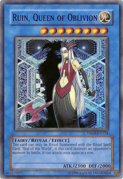 Ruin, Queen of Oblivion [DR04-EN154] Super Rare - Josh's Cards