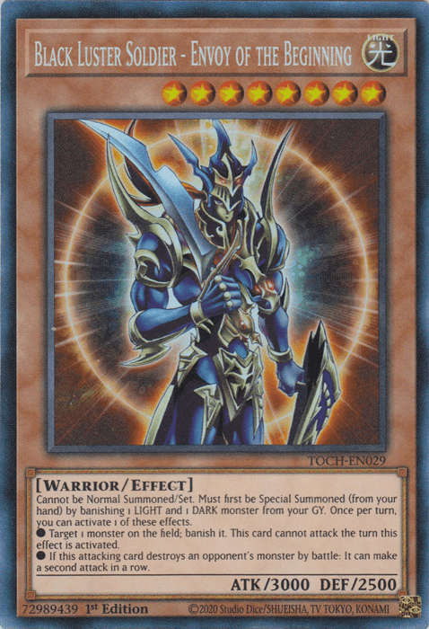 Black Luster Soldier - Envoy of the Beginning [TOCH-EN029] Collector's Rare - Josh's Cards