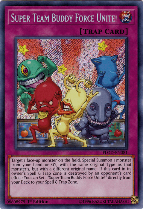 Super Team Buddy Force Unite! [FLOD-EN081] Secret Rare - Josh's Cards