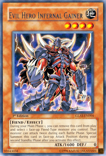 Evil Hero Infernal Gainer [GLAS-EN004] Rare - Josh's Cards