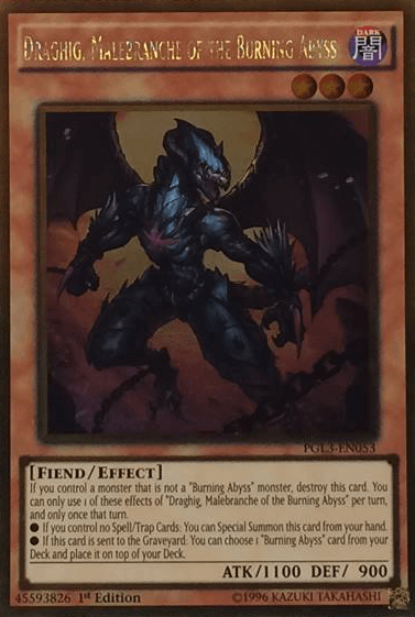 Draghig, Malebranche of the Burning Abyss [PGL3-EN053] Gold Rare - Josh's Cards