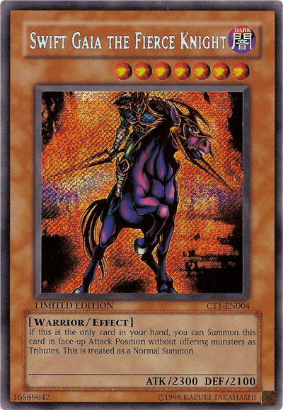 Swift Gaia the Fierce Knight [CT1-EN004] Secret Rare - Josh's Cards