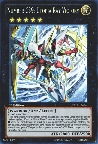 Number C39: Utopia Ray Victory [JOTL-EN048] Super Rare - Josh's Cards