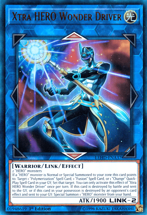 Xtra Hero Wonder Driver [LEHD-ENA37] Ultra Rare - Josh's Cards