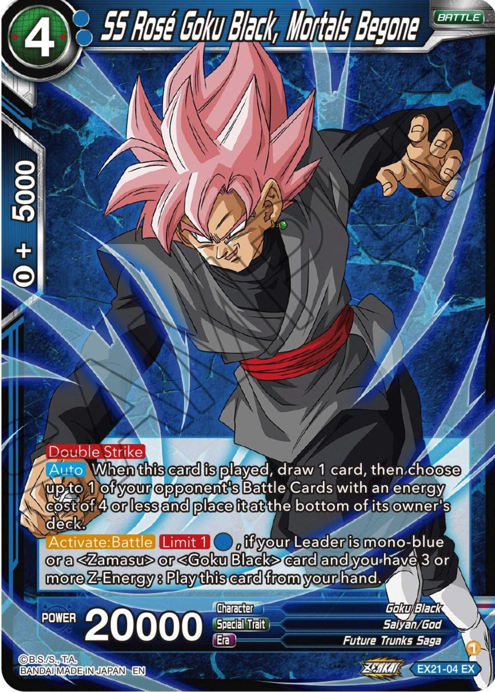SS Rose Goku Black, Mortals Begone (EX21-04) [5th Anniversary Set] Parallel Foil