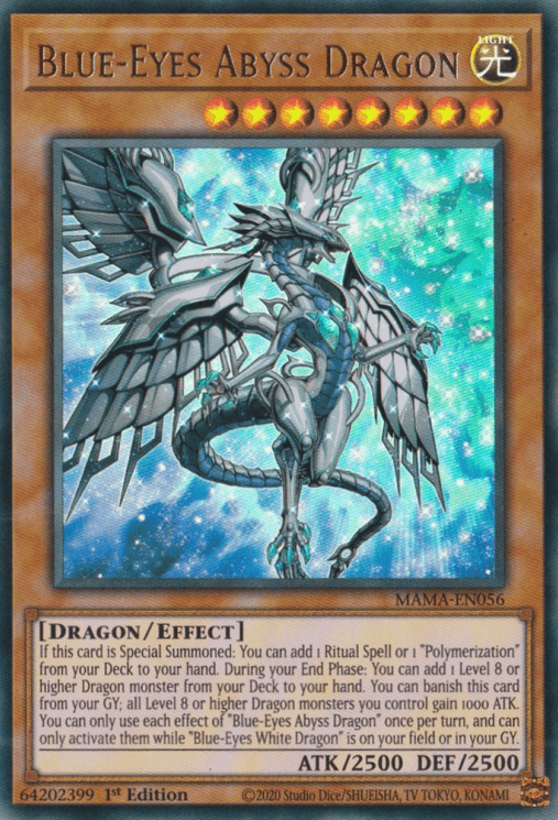 Blue-Eyes Abyss Dragon [MAMA-EN056] Ultra Rare - Josh's Cards